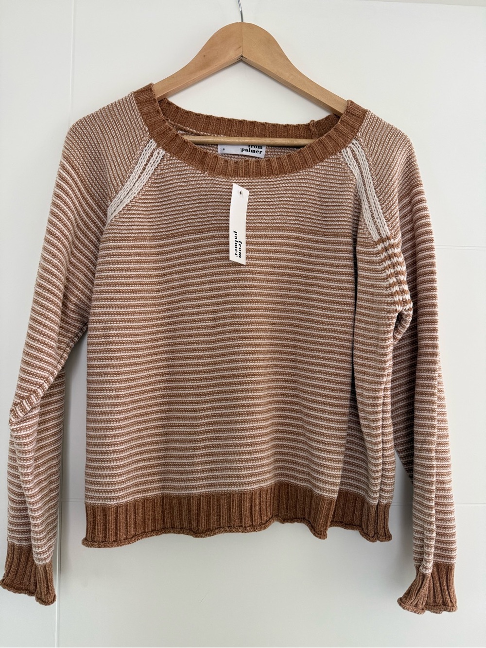BNWT From Palmer Stripe Sweater, size small.